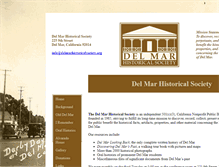 Tablet Screenshot of delmarhistoricalsociety.org